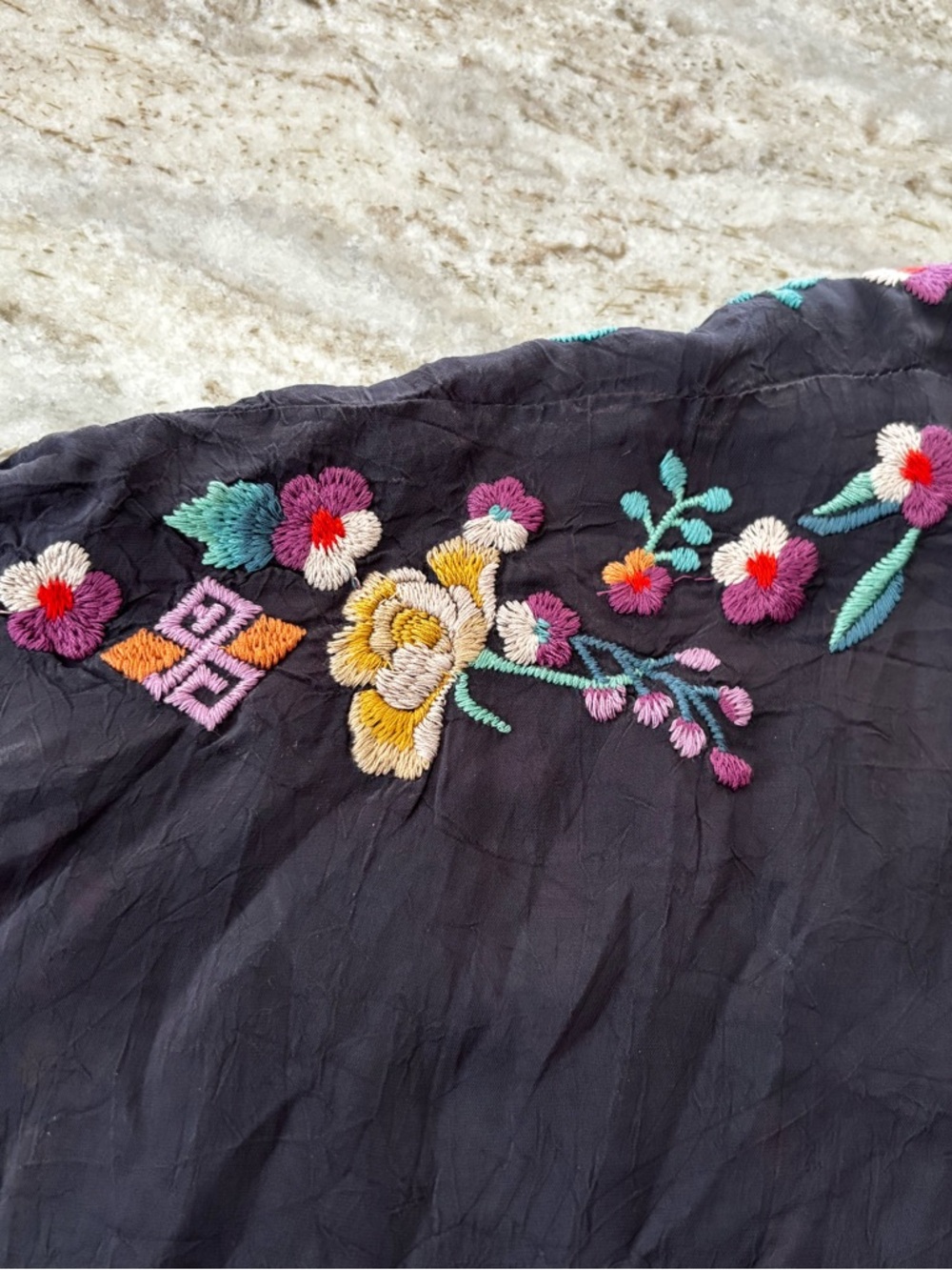 Johnny Was Selena Embroidered Poncho Womans Medium - Picture 5 of 7